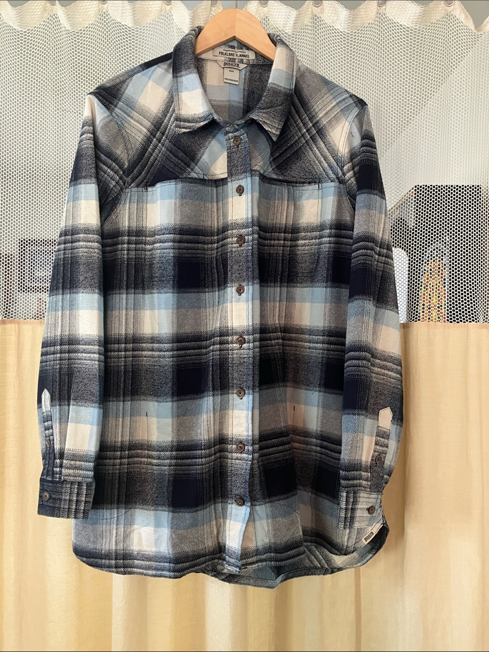 Duluth Plaid Button-Front ladies Shirt - Blue